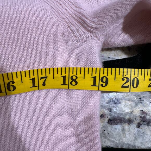 Kit and Ace Womens Light Pink Cashmere Knitted Hoodie Sweater Front Pocket M - Picture 7 of 8